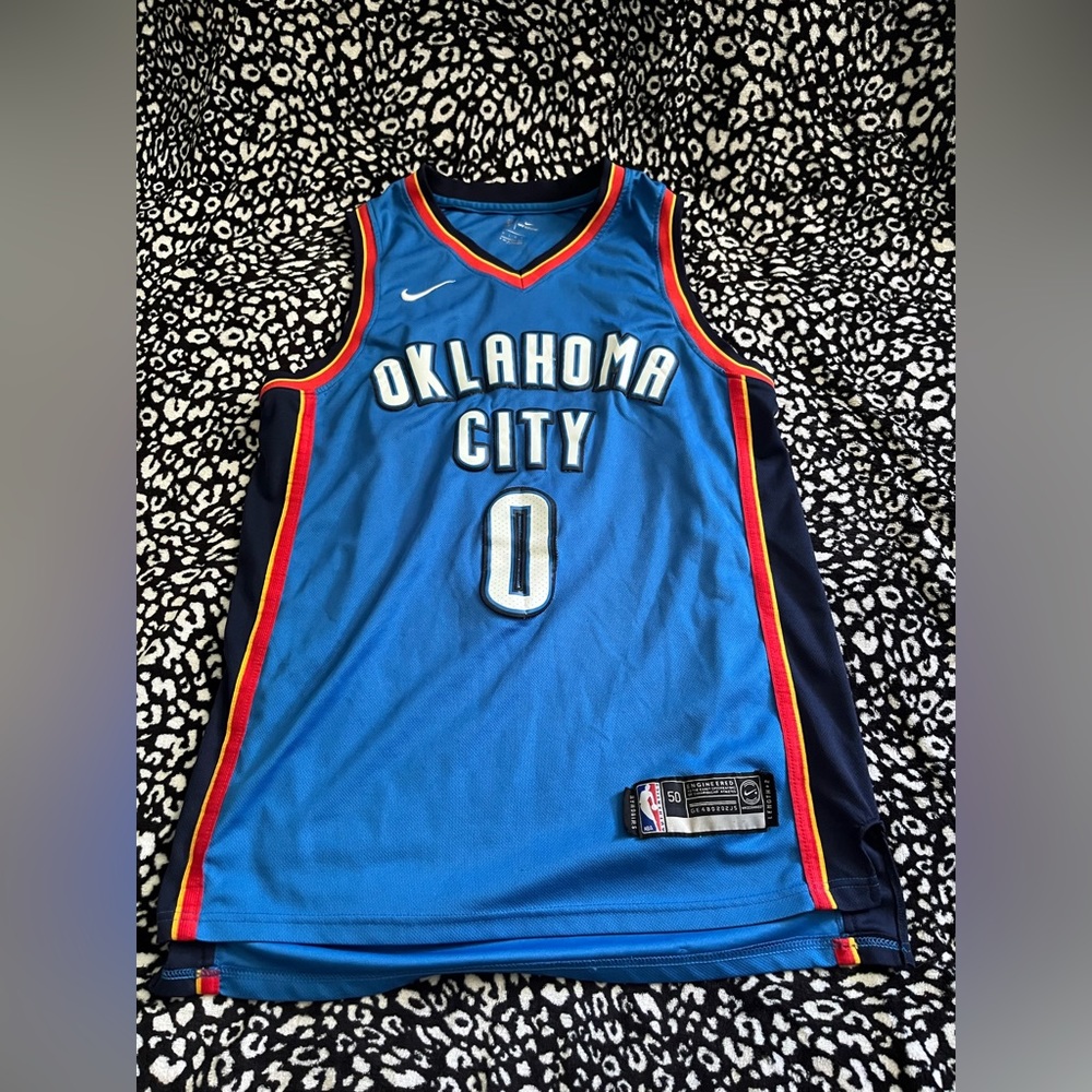 2016-2017 Russel Westbrook Oklahoma City Thunder Jersey.
